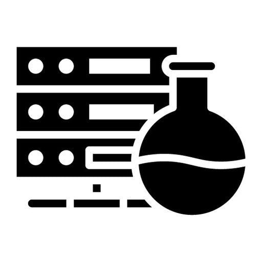 Lab Server Glyph Icon