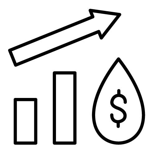 Oil Price Increase Icon