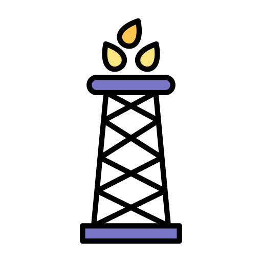 Drilling Oil Filled Icon