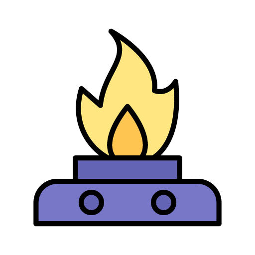 Oil Fire Filled Icon