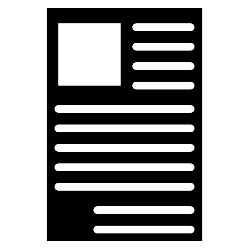 Application Glyph Icon | Hiring Process