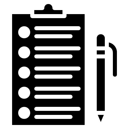 Application Form Glyph Icon