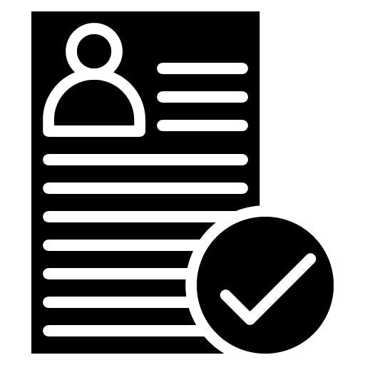 Background Verification Glyph Icon