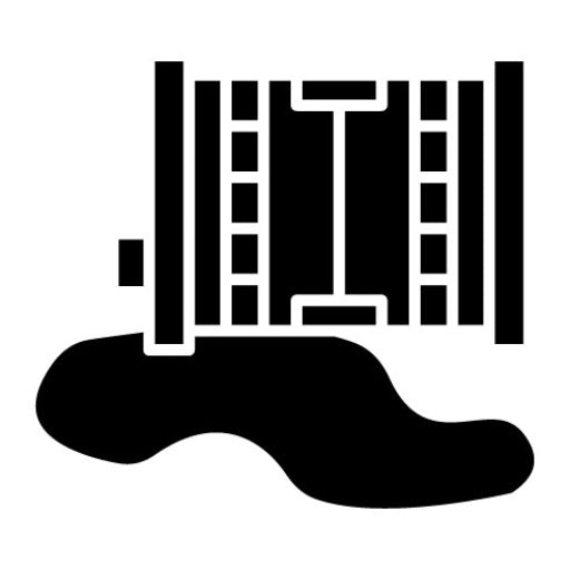 Barrel Leak Glyph Icon