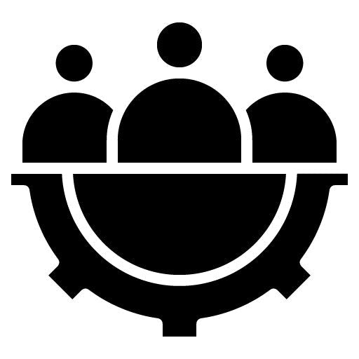 Human Resources Glyph Icon | Hiring Process