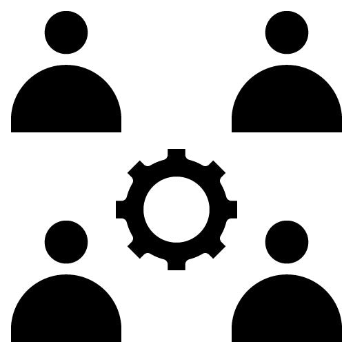 Team Building Glyph Icon | Hiring Process