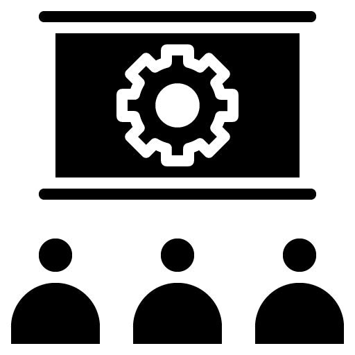 Training Glyph Icon | Hiring Process