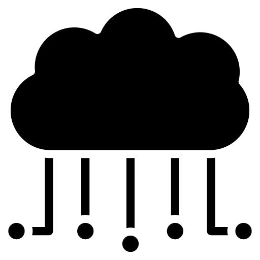 Cloud Computing Glyph Icon | Digital Disruption