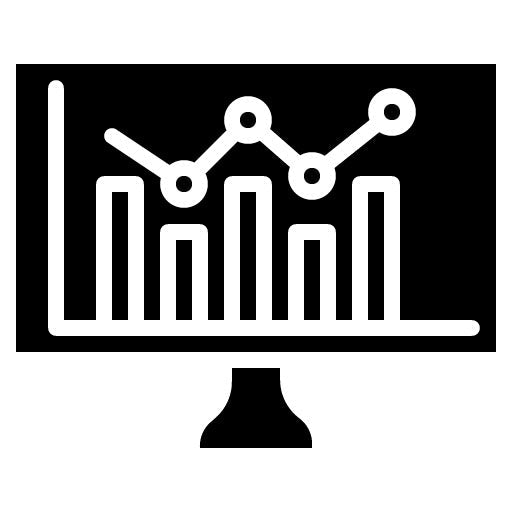 Data Analytics Glyph Icon | Digital Disruption