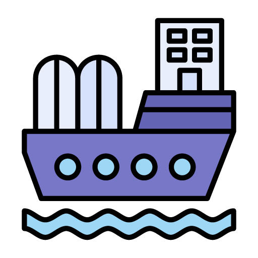 Oil Ship Filled Icon