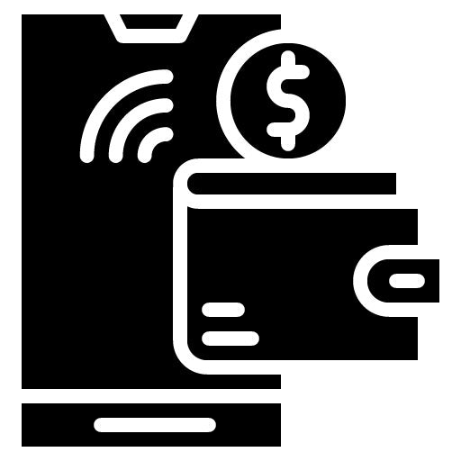 Digital Wallet Glyph Icon | Digital Disruption