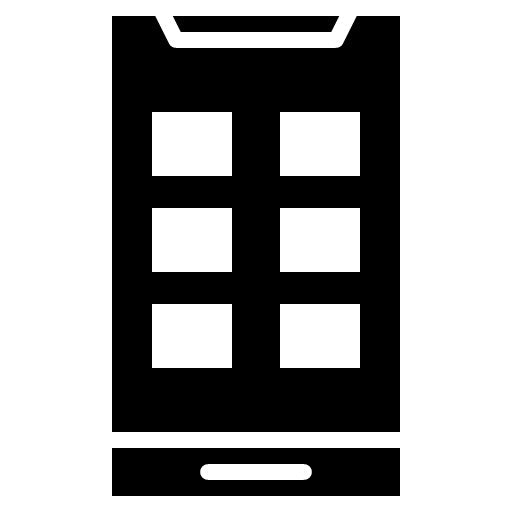 Mobile App Glyph Icon | Digital Disruption