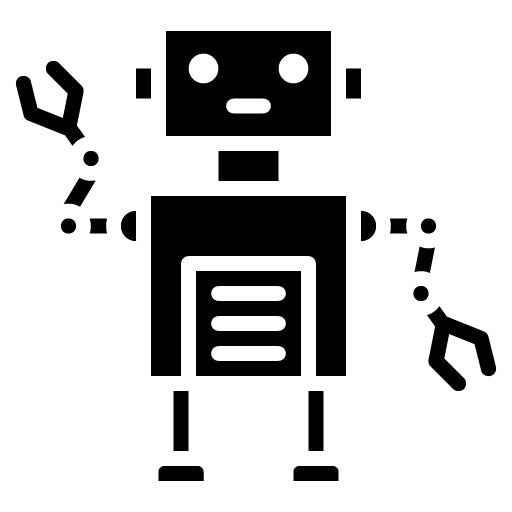 Robotics Glyph Icon | Digital Disruption