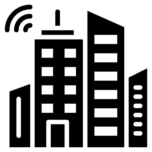 Smart City Glyph Icon