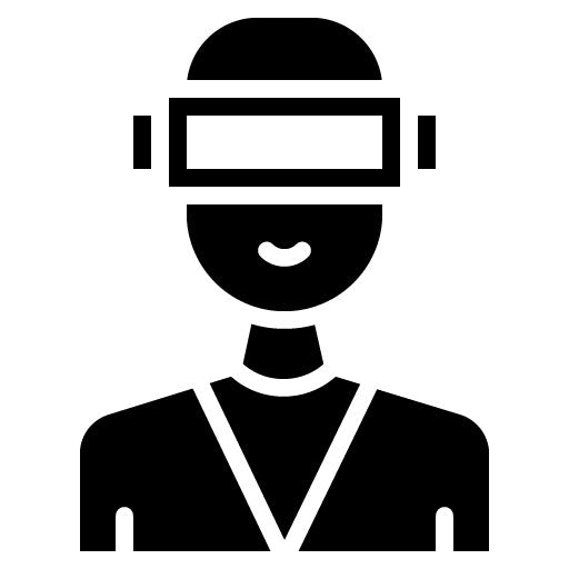 Virtual Reality Glyph Icon | Digital Disruption