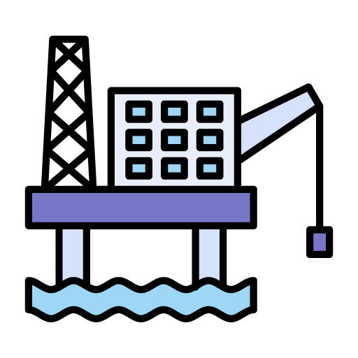 Oil Tower Filled Icon