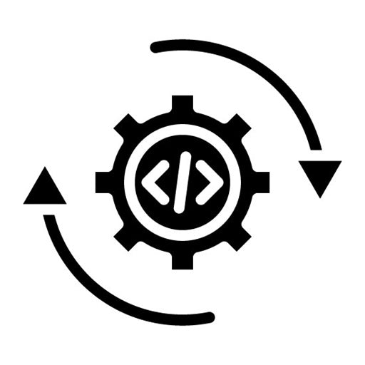 Continuous Integration Glyph Icon | Software Testing