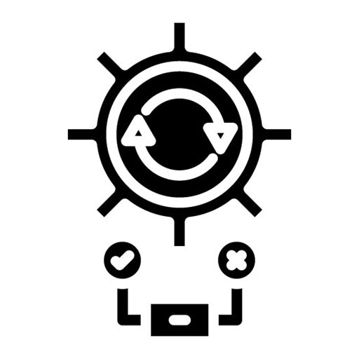 Test Automation Framework Glyph Icon