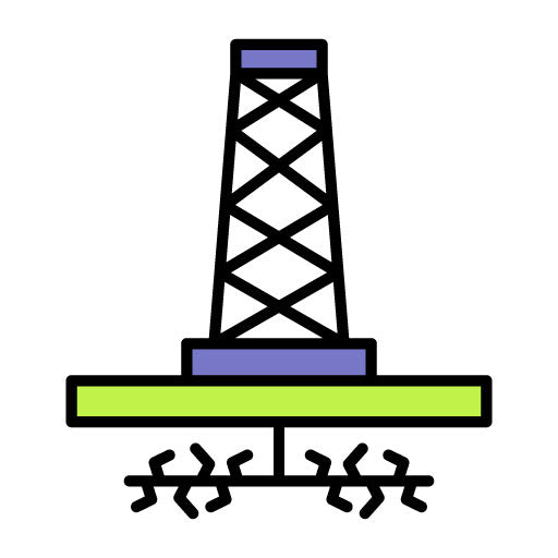 Fracking Filled Icon