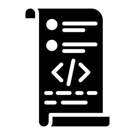 Test Script Glyph Icon | Software Testing