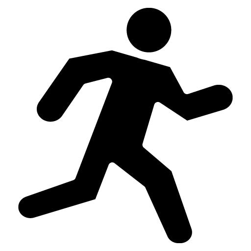 Athlete in Action Glyph Icon