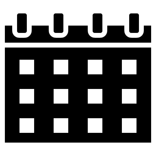 Calendar Glyph Icon | Track and Field