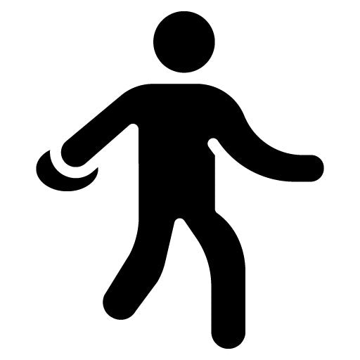 Discus Throw Glyph Icon