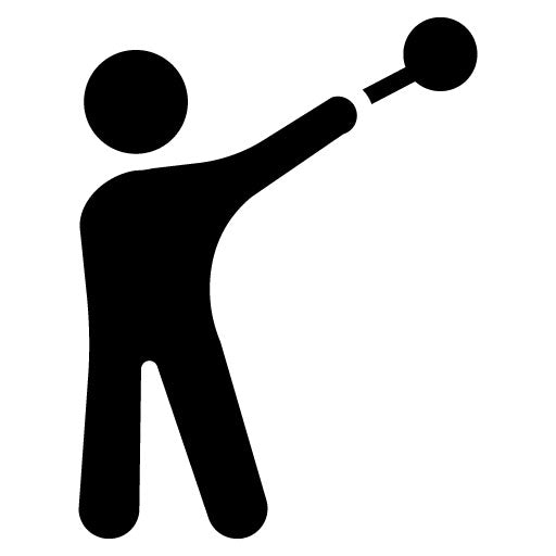 Hammer Throw Glyph Icon