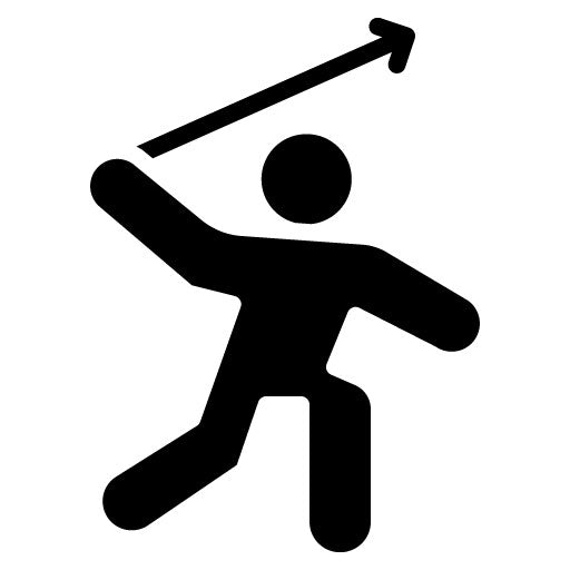 Javelin Throw Glyph Icon