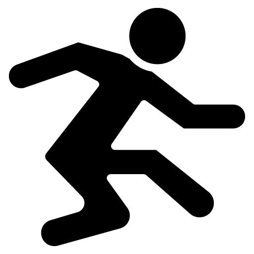 Long Jump Glyph Icon