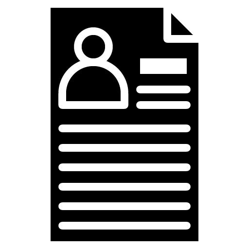 Personal Record Glyph Icon