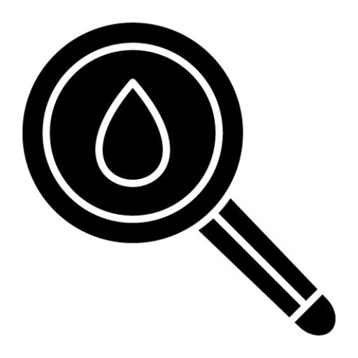 Search Oil Glyph Icon