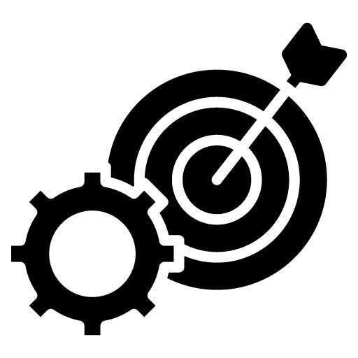 Goal Setting Glyph Icon | ADHD