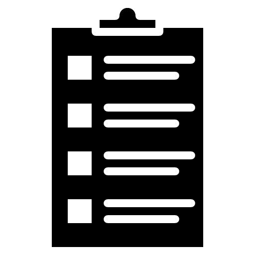 Planning Glyph Icon
