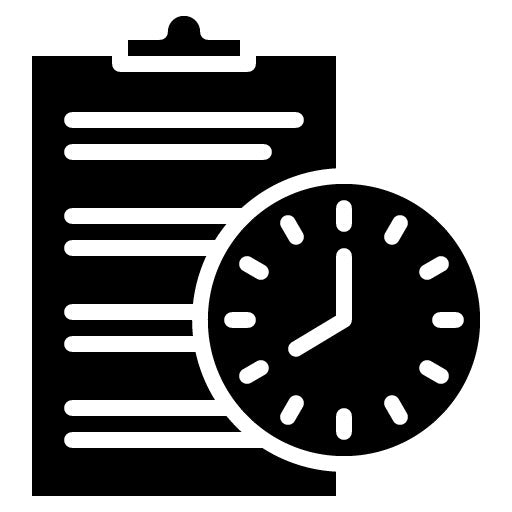 Time Management Glyph Icon | ADHD