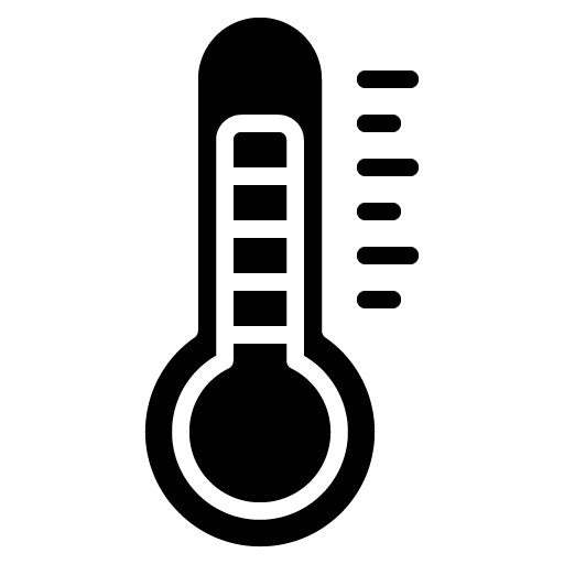 Thermometer Glyph Icon | Skin Burns