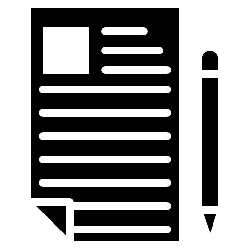 Article Page Glyph Icon