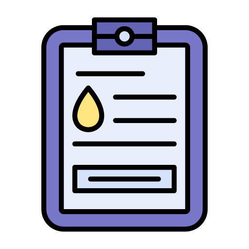 Oil Data Report Filled Icon