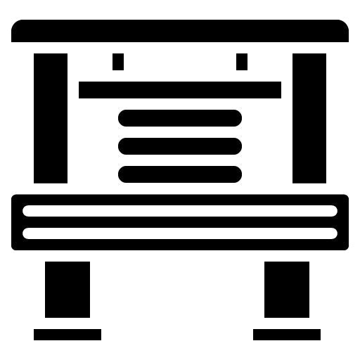 Printing Press Glyph Icon