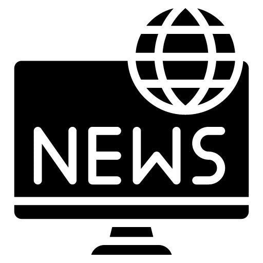 Social Media News Glyph Icon