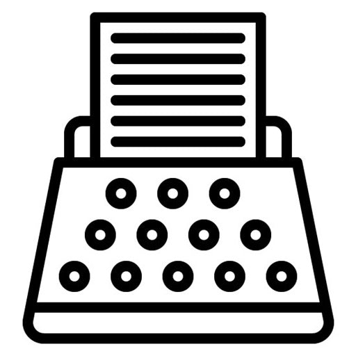 Typewriter Icon | Press Freedom Day