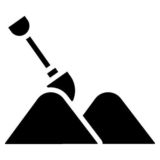Sand Glyph Icon