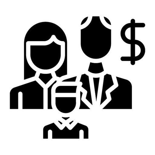 Family Wealth Glyph Icon