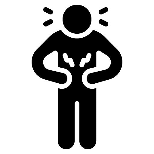 Abdominal Pain Glyph Icon