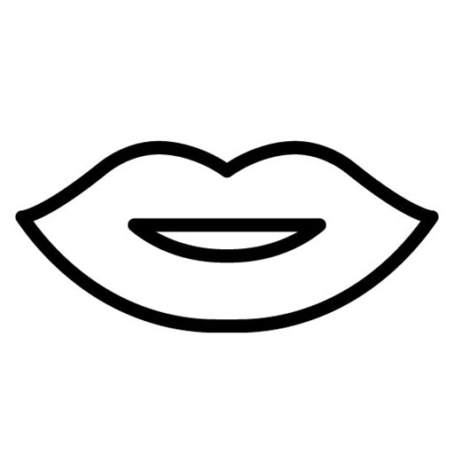 Blue Lips Icon
