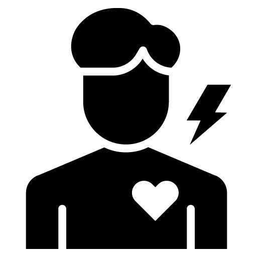 Chest Tightness Glyph Icon