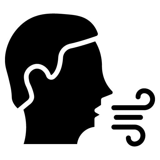 Coughing Glyph Icon