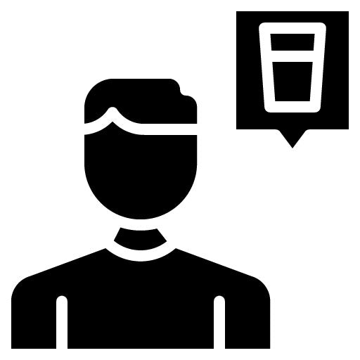 Excessive Thirst Glyph Icon