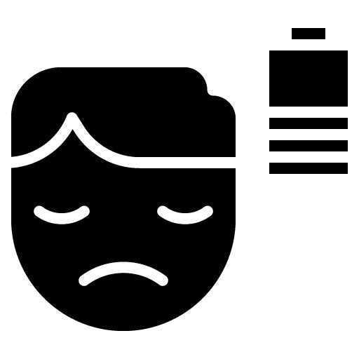 Fatigue Glyph Icon