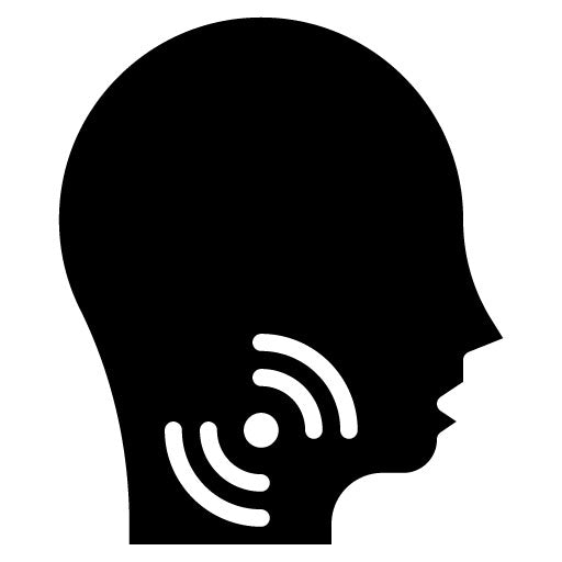 Throat Itching Glyph Icon